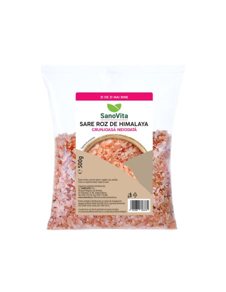 SARE ROZ DE HIMALAYA GRUNJOASĂ 500 G