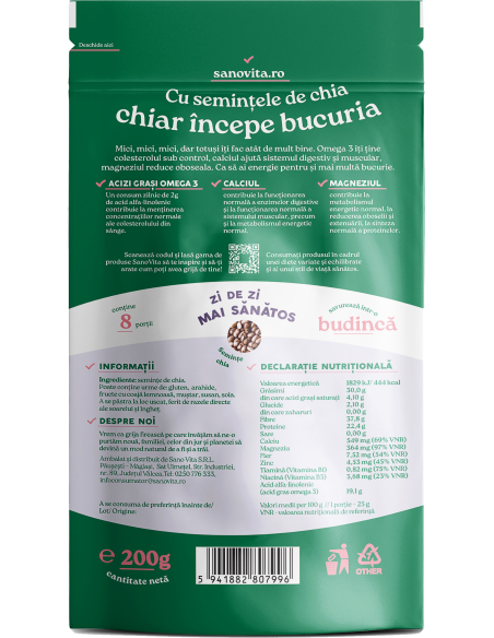 SEMINȚE DE CHIA 200G