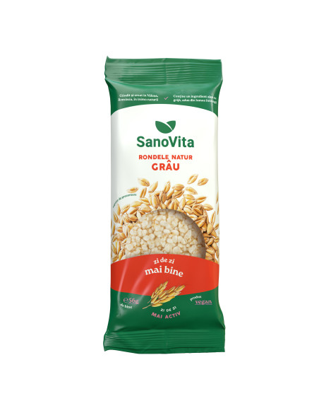 RONDELE SIMPLE DIN GRÂU EXPANDAT 56G