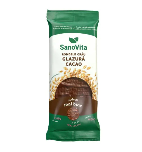 rondele din grâu cu glazură de cacao