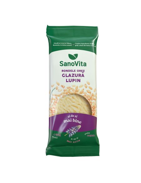 RONDELE DIN OREZ CU GLAZURĂ DE LUPIN 66G