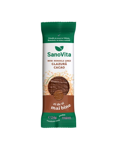 MINI-RONDELE DIN OREZ CU GLAZURĂ DE CACAO 24G