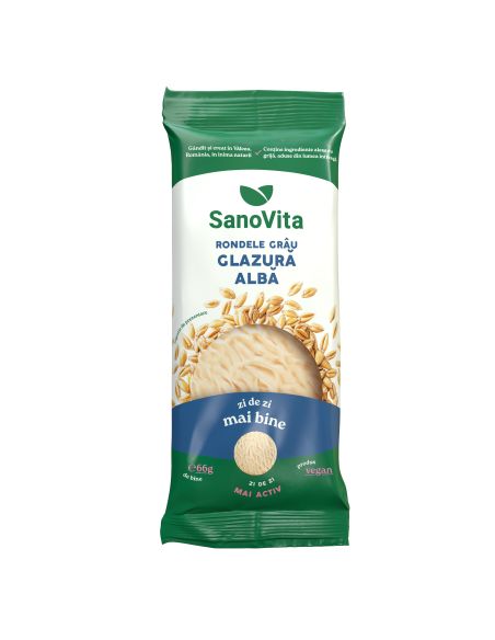 RONDELE DIN GRÂU CU GLAZURĂ ALBĂ 66G