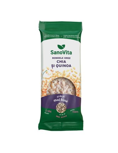 RONDELE DIN OREZ CU CHIA ȘI QUINOA 56G