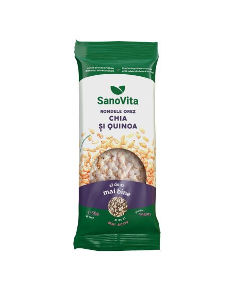 RONDELE DIN OREZ CU CHIA ȘI QUINOA 56G