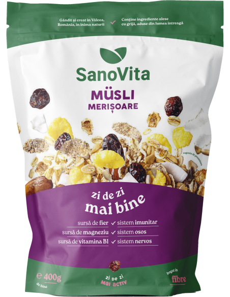 MUSLI CU MERIȘOARE 400G