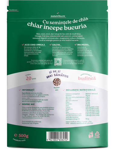 SEMINȚE DE CHIA 500G