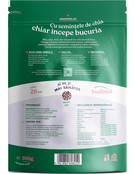 SEMINȚE DE CHIA 500G
