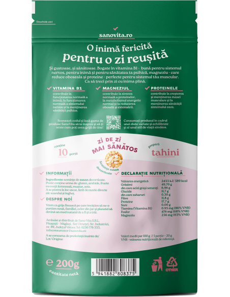 SEMINȚE DE SUSAN DECORTICATE 200G