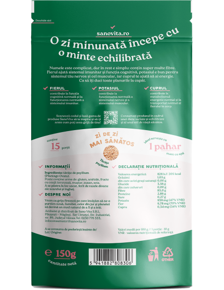 TĂRÂȚE PSYLLIUM 150G