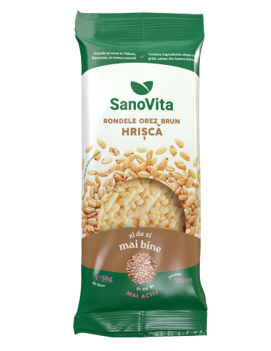 RONDELE DIN OREZ BRUN CU HRIȘCĂ 56G