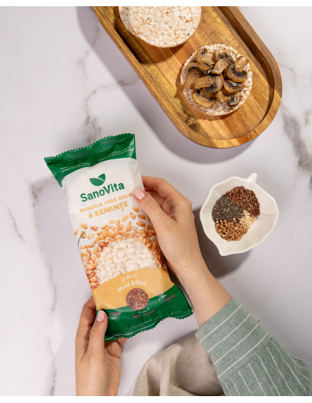 RONDELE DIN OREZ BRUN CU 6 SEMINȚE 56G