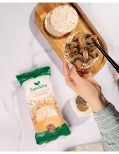 RONDELE DIN OREZ BRUN CU 6 SEMINȚE 56G