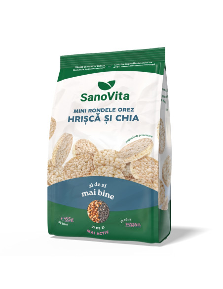 MINI-RONDELE DIN OREZ CU HRIȘCĂ ȘI CHIA 65G