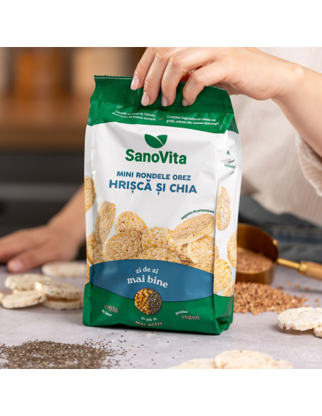 MINI-RONDELE DIN OREZ CU HRIȘCĂ ȘI CHIA 65G