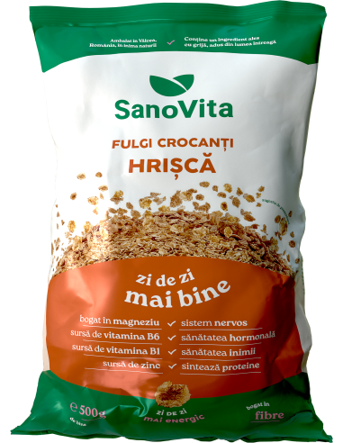 FULGI CROCANȚI DE HRIȘCĂ 500G