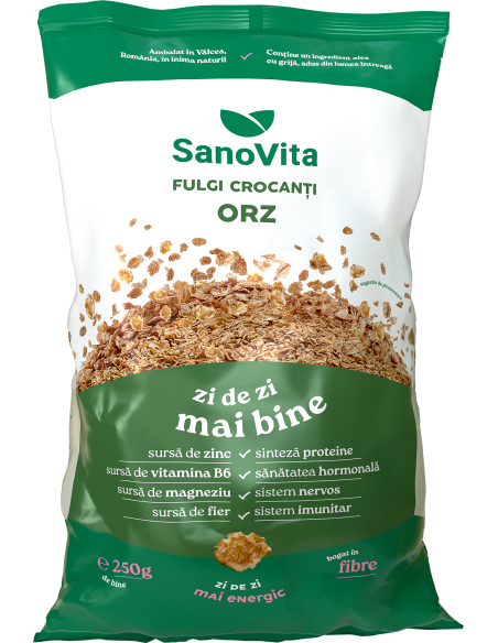 FULGI CROCANȚI DE ORZ 250 G