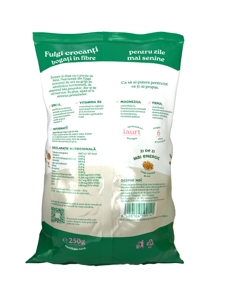 FULGI CROCANȚI DE ORZ 250 G