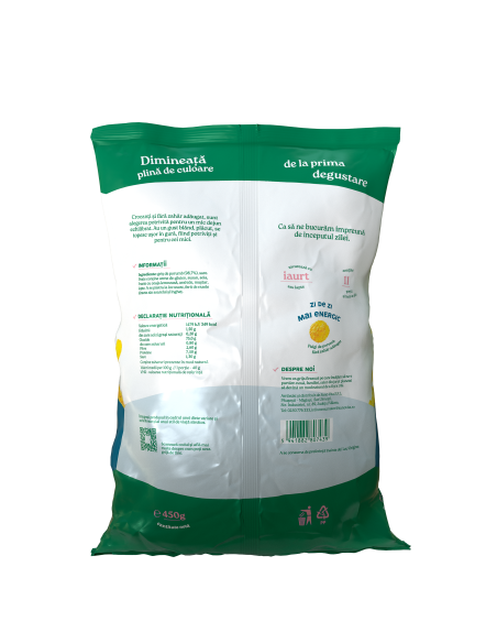 FULGI DE PORUMB FĂRĂ ZAHĂR 450 G