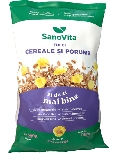 FULGI DE CEREALE ȘI PORUMB 500 G