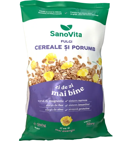 fulgi de cereale și porumb