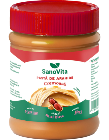 PASTĂ DE ARAHIDE CREMOASĂ 375 G