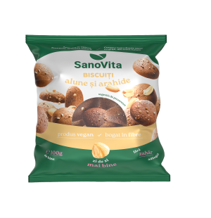 BISCUIȚI ALUNE ȘI ARAHIDE 100G