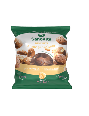 BISCUIȚI ALUNE ȘI ARAHIDE 100G