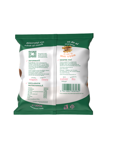BISCUIȚI NĂUT ȘI NUCĂ 100G