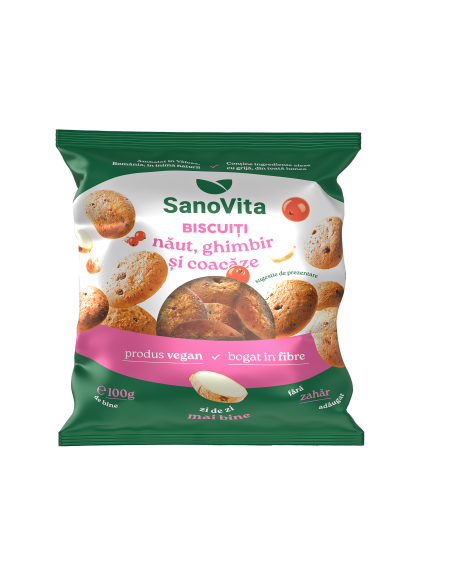 BISCUIȚI NĂUT, GHIMBIR ȘI COACĂZE 100G