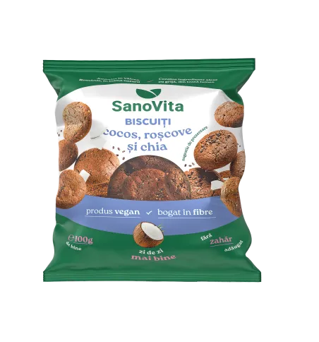 biscuiți cocos, roșcove și chia