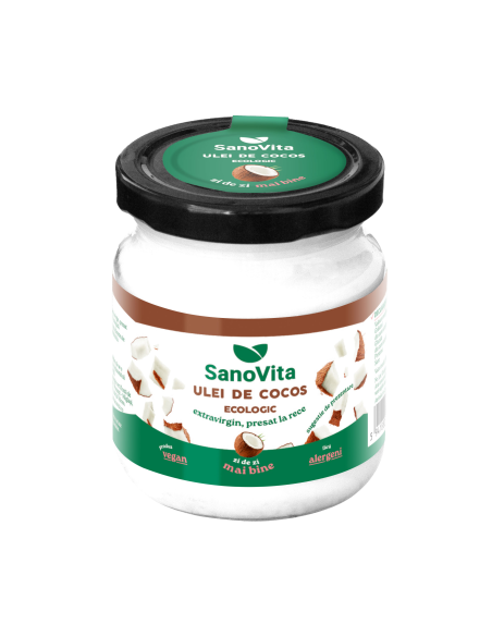 ULEI DE COCOS ECOLOGIC EXTRAVIRGIN, PRESAT LA RECE, 200 ML
