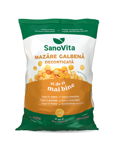 MAZĂRE GALBENĂ DECORTICATĂ 500 G