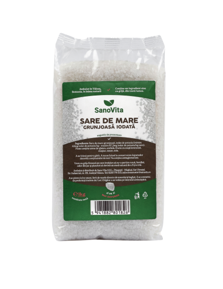 SARE DE MARE GRUNJOASĂ IODATĂ 1 KG