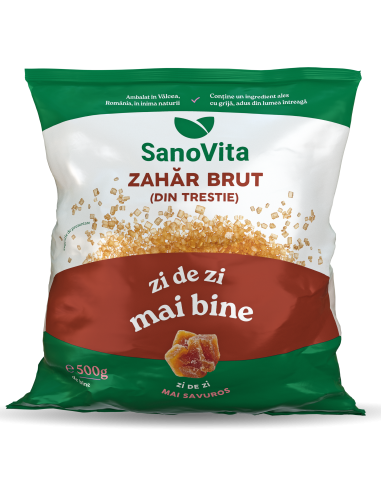 ZAHĂR BRUT DIN TRESTIE 500 G