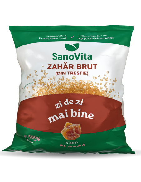 ZAHĂR BRUT DIN TRESTIE 500 G