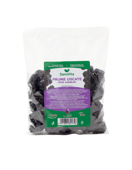 PRUNE USCATE FĂRĂ SÂMBURI 250 G