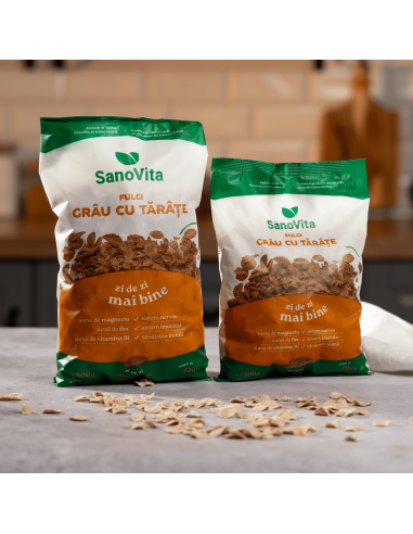 FULGI DE GRÂU CU TĂRÂȚE 500 G