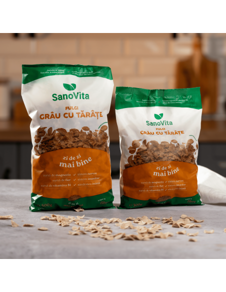 FULGI DE GRÂU CU TĂRÂȚE 500 G