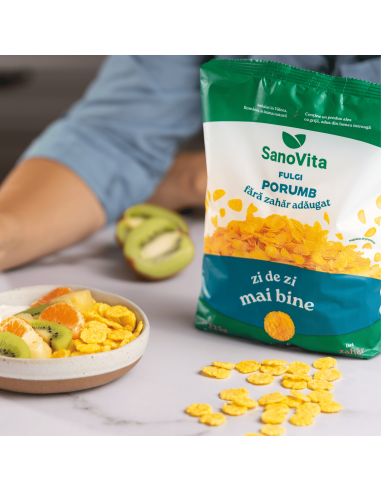 FULGI DE PORUMB FĂRĂ ZAHĂR 225 G