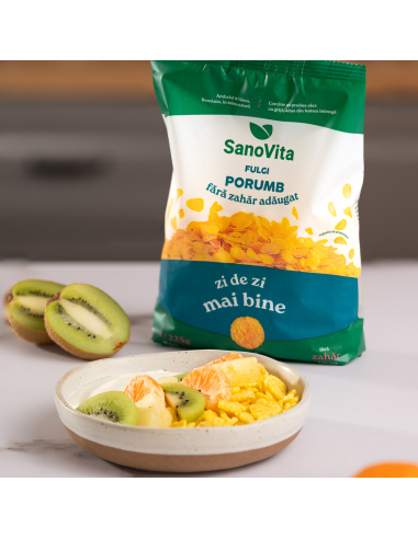FULGI DE PORUMB FĂRĂ ZAHĂR 225 G