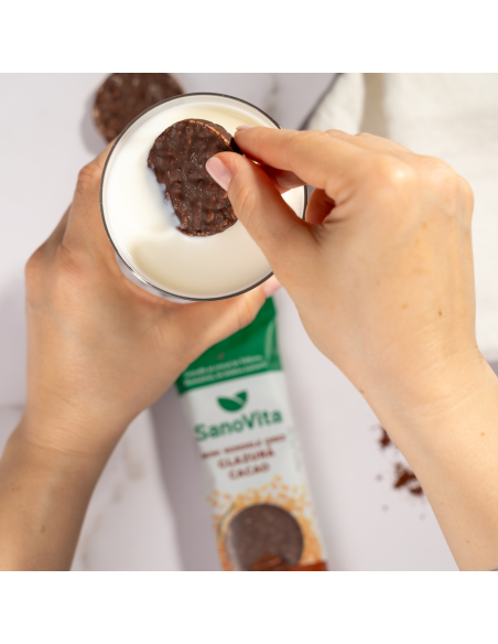 MINI-RONDELE DIN OREZ CU GLAZURĂ DE CACAO 24G