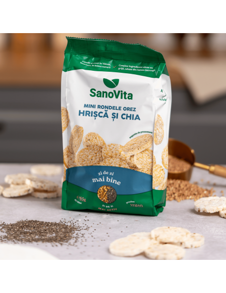 MINI-RONDELE DIN OREZ CU HRIȘCĂ ȘI CHIA 65G
