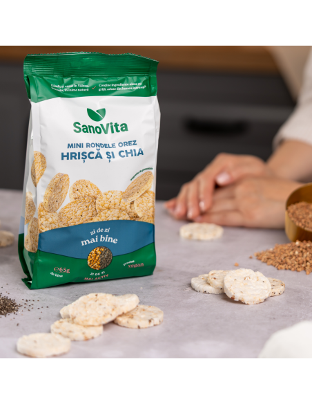 MINI-RONDELE DIN OREZ CU HRIȘCĂ ȘI CHIA 65G