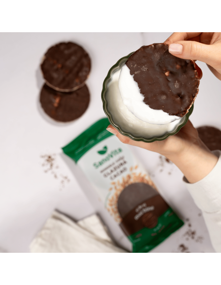 RONDELE DIN GRÂU CU GLAZURĂ DE CACAO 66G