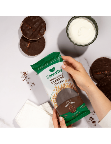 RONDELE DIN GRÂU CU GLAZURĂ DE CACAO 66G