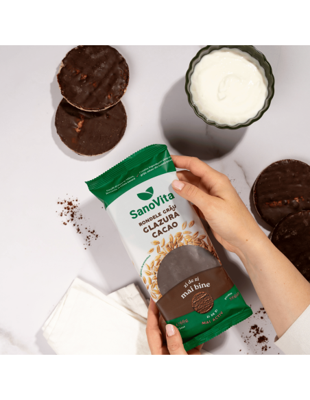 RONDELE DIN GRÂU CU GLAZURĂ DE CACAO 66G