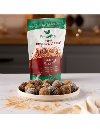 PUDRĂ DE ROȘCOVE (CAROB) 250G