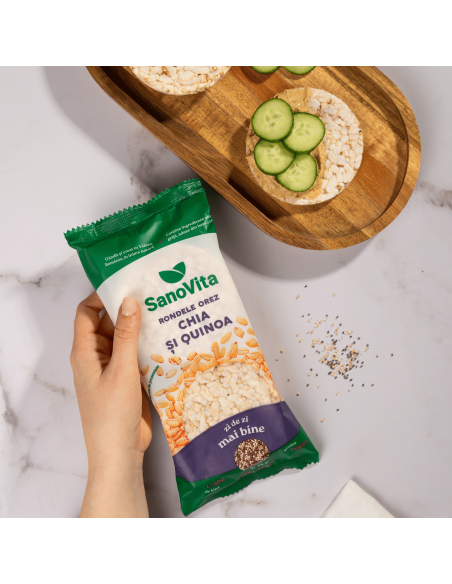 RONDELE DIN OREZ CU CHIA ȘI QUINOA 56G