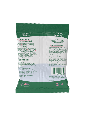 GRANOLA LOW SUGAR 40G